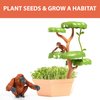 Wild Scenes Orangutans' Treetop Adventure - Grow & Play Kit Environmentally Friendly Wildlife Conservation Toy - Animal Playset for Kids Ages 4 and Up