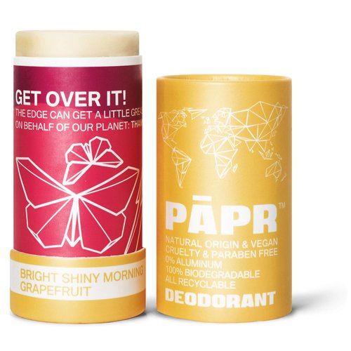 PAPR - All Natural Deodorant In a Zero Waste Paper Packaging, Bright Shiny Morning - Grapefruit