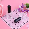 GTHER 6PCS 15ML Empty Nail Polish Glass Bottles with Brush Cap & Funnel & Mixing Balls for Nail Art