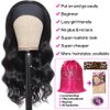 Hedy 180% Headband Wigs for Black Women Body Wave Headband Wig Human Hair Wigs Glueless 10A Brazilian Virgin Hair Machine Made Wigs Headband Wig Natural Color 22 Inch