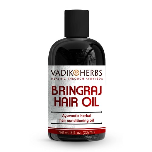 Vadik Herbs Bringraj (Bhringraj) Hair Growth and Conditioning Oil with Rosemary (8 oz) - For Hair Loss, Balding, Thinning, Beard Growth, Scalp Treatment