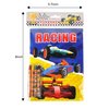 TINYMILLS Race Car Coloring Book Set with 12 Coloring Books and 48 Crayons Race Car Birthday Party Supplies Favor Bag Filler Carnival Prizes Rewards Classroom Party