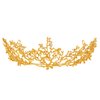 Fairy Crown, Vofler Gold Tiara for Women - Mermaid Elf Mother Nature Ursula Witch Costume Seashell Shell Twig Leaf Coral Butterfly Flower Headband for Princess Bride Queen Adult Girl Halloween Party