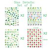 8Sheets St. Patrick’s Day Nail Art Stickers 3D Self Adhesive Shamrock Nail Decals, Luck of The Irish Leprechaun Shamrock Nail Deisgn Nail Supplies Nail Supplies