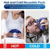 Ice Pack for Injuries Reusable: Ohuhu Ice Cold Packs Ice Bag Hot Water Hot & Cold Therapy Pain Relief for Knee Leg Injury No-Leak Breathable Waterproof Ice Bags Size 9", Blue