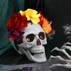 Amabro Halloween Headbands, Floral Day of the Dead Headband Mexican Flower Rose Crown Headpiece Halloween Cosplay Party Headdress Costume Hair Wreath Decorations for Women Men