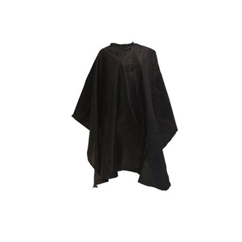 XYZ Beauty Professional Hair Cutting Cape with Adjustable Neck Closure, Salon Barber Cape, Waterproof Hairdressing Salon Cape - 66" x 58" (Black)