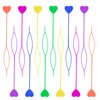 COMNICO 12pcs Quick Beader for Hair Braids Loading Beads Braid Stringer Ponytail Maker Plastic Hair Tail Beading Tools Kit for Kids Girls (Colorful)
