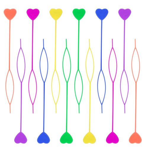 COMNICO 12pcs Quick Beader for Hair Braids Loading Beads Braid Stringer Ponytail Maker Plastic Hair Tail Beading Tools Kit for Kids Girls (Colorful)