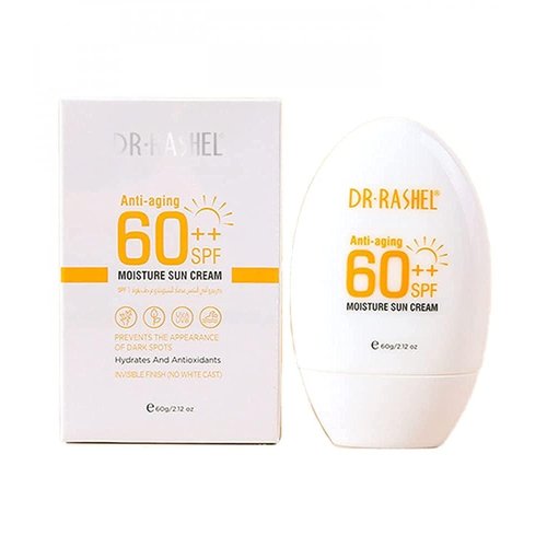 DR.RASHEL Dr Rashel Anti Aging 60++ SPF Moisture Sun Cream, Size 60g, 2.12 Oz (Pack Of 1)