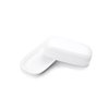 Fox Run Butter Dish, White Stoneware