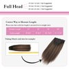 ABH AMAZINGBEAUTY HAIR Yaki Straight Clip ins Rooted Black Piano Natural Black #1B With Chocolate Brown #4 Two Tone Light Yaki Clip in Human Hair 12 Inch Yaki Clip ins for Black Women 120G Full Head