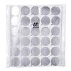960 Pieces 1 Inch Disposable Eyelash Glue Stickers Waterproof Glue Aluminum Foil Stickers Eyelash Glue Holder Pallet Sticker for Makeup Tool Supplies