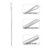4 piece set 10Inch/25.8cm Silver Stainless Steel Coffee Stirrer Spoon,Round Solid Long Handle Cocktail Stirrer,Beverage Iced Tea Stirring Stick