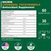 1200MG Vitamin E Tocotrienols Liposomal Tocotrienols Supplement with Phosphatidylcholine, 95% Delta-tocotrienols and 5% Gamma-tocotrienols, High Absorption for Heart, Brain Function 120 Capsules