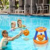 GEMLE Pool Toys Games Set of Pool Basketball Hoop Inflatable Cross Ring Toss Game and Inflatable Cactus Ring Toss Kids Pool Toys for Teens Adults and Family (3 Sets Water Toys)