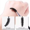 KINGMAS Eyebrow Brush, Professional Dual Angled Eye Brow Brush and Spoolie Brush Eyelash Comb Eyebrow Tool (Black)