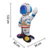 4D Standing Giant size SelfStand Rocket Astronaut Party Balloons UFO Helium Aluminum Balloon Outer Space Theme Birthday Party Decor Kids Boys Toys Party Supplies (Giant Base Astronaut)