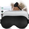 Heated Eye Mask (2-Packs), TOPOINT Moist Warm Eye Compress Microwave with Flaxseed Cassia Seed, Weighted Eye Mask for Sleeping, Dry Eyes, Stye Eye Treatment, Relief Eye Fatigue (Black&Grey)