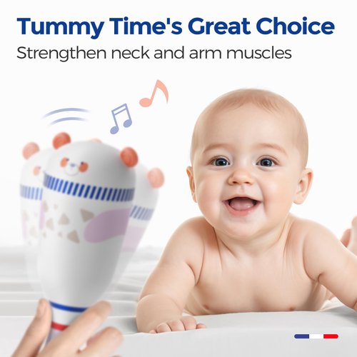 Evoceler Baby Rattles Shaker Toy, 2 Pack Musical Instruments, Soft Silicone Rattle Toys, Perfect Size for Grasp and Shake,Dinosaur Toy for 0+M