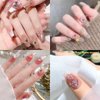 100Pcs Flower Nail Charms Flatback Resin Charms Design 3D Flowers Nail Gems and Charms Supply Acrylic Spring Blossom Tiny Flowers Nail Art Charms for Women DIY Manicure Nail Jewel Decor Accessories