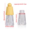 COSIDEA 15pcs 4ml Cute empty lip gloss tubes with wand Yellow big brush head lipgloss tube container for lip oil