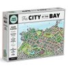 Galison Sean C. Jackson's City by The Bay 1000 Piece Maze Puzzle from Galison - Complete The Puzzle to Find 65+ Hidden Landmarks, Includes 15 Wood Markers & 1 Wood Stylus, Fun and Challenging Activity