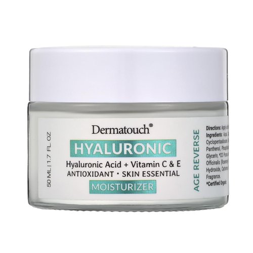 DERMATOUCH Hyaluronic Acid Moisturizer with Vitamin C & E, 1.7 fl oz