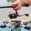 Sougayilang Spinning Reels Ultra-Weight, 6.2: 1 High Speed ​​Gear Ratio, Metal Frame and Rotor, 12 + 1 Shielded BB, Smooth Powerful Freshwater and Saltwater Spinning Fishing Reel(SD-1000-Red)