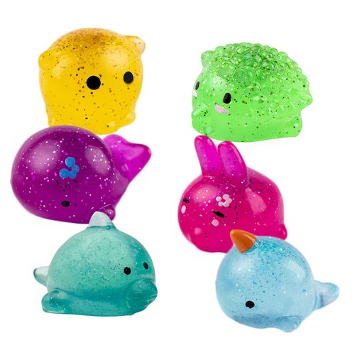 funnysquee Glittery Jumbo Squishies Toys, A Perfect Kawaii Stress Relief Toy and Decor, Ideal for...