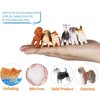 SNDAUPDAY 12PCS Mini Dog Figurines Toy Set, Realistic Plastic Puppy Figures Playset, Hand Painted Mini Dog Figures Animals Toy - Cake Toppers Easter Eggs Christmas Birthday Gift for Kids Toddlers