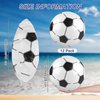 durony 12 Pieces Soccer Beach Ball 11 Inch Inflatable Soccer Bouncing Sports Ball Bouncy Toy Favors for Soccer Birthday Party Summer Beach Pool Games Decorations