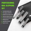 Stocking Stuffers, Nail Clippers Set, Christmas Gifts for Men Women Adults Dad Girl Boy Senior Him Her Who Have Everything, Fingernail & Toenail Clipper Cutters with PU Case