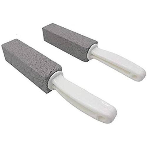 DISIWENE Pumice Cleaning Stone with Handle Toilet Bowl Cleaner Hard Water Ring Remover for Bath/Pool/Kitchen/Household Cleaning (2)