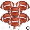 27 Inch Football Balloons,6 Pcs Football Foil Balloons,Super Bowl Balloons,Football Party Balloons for Super Bowl Decor Tailgate Game Day Football Sport Themed Birthday Party Decorations Supplies