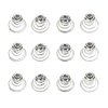 canjoyn 24 Pcs Bridal Gem Spin Hair Pins Swirl Hair Twists Coils Wedding Spiral Twist Hairpins Shiny Rhinestone Crystal Twisters Metal Spiral Updo Prom (White)