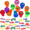 Car and Truck Stampers for Kids, Themed Car and Truck Birthday Party Favors Decorations Supplies 12PCS Stamps Classroom Gifts Cute for Boys Girls Rewards Birthday Party Gifts Ideals Prizes
