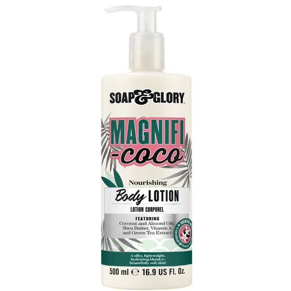 Soap & Glory Magnifi-Coco Body Lotion - Coconut Body Moisturizer with Vitamin A, Shea Butter & Rose Canina Fruit Oils - Rich Moisturizing Body Lotion for Dehydrated Skin (500ml)