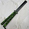 Butterfly Knife Designed Practice Trainer Comb, Portable Training Practice Hair Comb,Easy to Practice Flipping (Green)