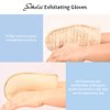Exfoliating Loofah Mitt Shower Gloves - Bath Glove Body Scrubber Exfoliator for Remove Dead Skin, Loofa Scrub Mittens for Exfoliation, Double-Sided Luffa Sponges Facial Body Pads for Men Women Bathing