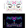 Tattoo stickers, temporary tattoos, glowing fun tattoos that can be used at parties, festivals (10 * 10.5cm)