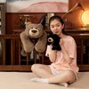 Hronsa Weighted Stuffed Animals, Weighted Bear Stuffed Animal Toy Cute Black Bear Plush Pillow for Adults Boys Girls, 11.8in