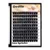 Dedila 120 Pcs Handmade D Curl Makeup Clusters Eye lashes Extensions Mixed 10-12-14-16mm/12-14-16mm/14-16-18mm D Curl Soft and Lightweight Individual false eyelashes Wide Stem (Mixed 14-16-18mm)