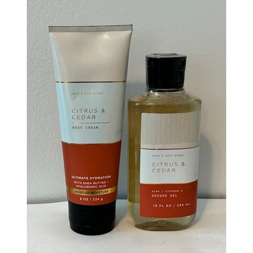 Citrus & Cedar Men's Ultimate Body Cream and Shower Gel
