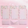 90PCS Stationary Paper and Envelopes Set, writing paper stationery set,10 Different Style Cute Writing Stationery Paper Letter Set(60 stationery paper + 30 envelopes)