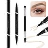 LAVONE Eyebrow Pen,2-IN-1 Dual-ended Waterproof Eyebrow Pencil,with 4 Tip Microblading Eyebrow Pen and Ultra-Precise Brow Pencil,Dual-ended Eyebrow Brush,Eyebrows Makeup for Natural Looking-Blonde
