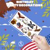 Eagle Temporary Tattoos 8 Sheets 80PCS Bald Eagles Party Decorations Supplies Favors American Flag Bird Theme Birthday Cute Stickers Christmas Gifts for Boys Girls Class School Prizes Carnival