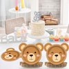 50 Count Bear Paper Plates Bear Shaped Disposable Plates Bear Baby Shower Party Plates Brown Bear Theme Party Dinnerware Teddy Plates for Gender Reveal Boy Girl Baby Shower Birthday Party Decorations