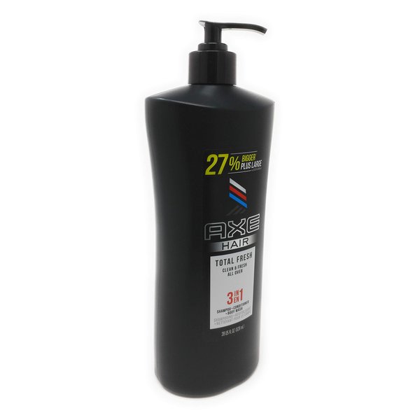Axe 3-in-1 Shampoo + Conditioners + Body Wash Total Fresh - 28 fl oz