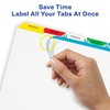 Avery 5 Tab Dividers for 3 Ring Binder, Easy Print & Apply Clear Label Strip, Index Maker Customizable Multicolor Tabs, 5 Sets (11418)